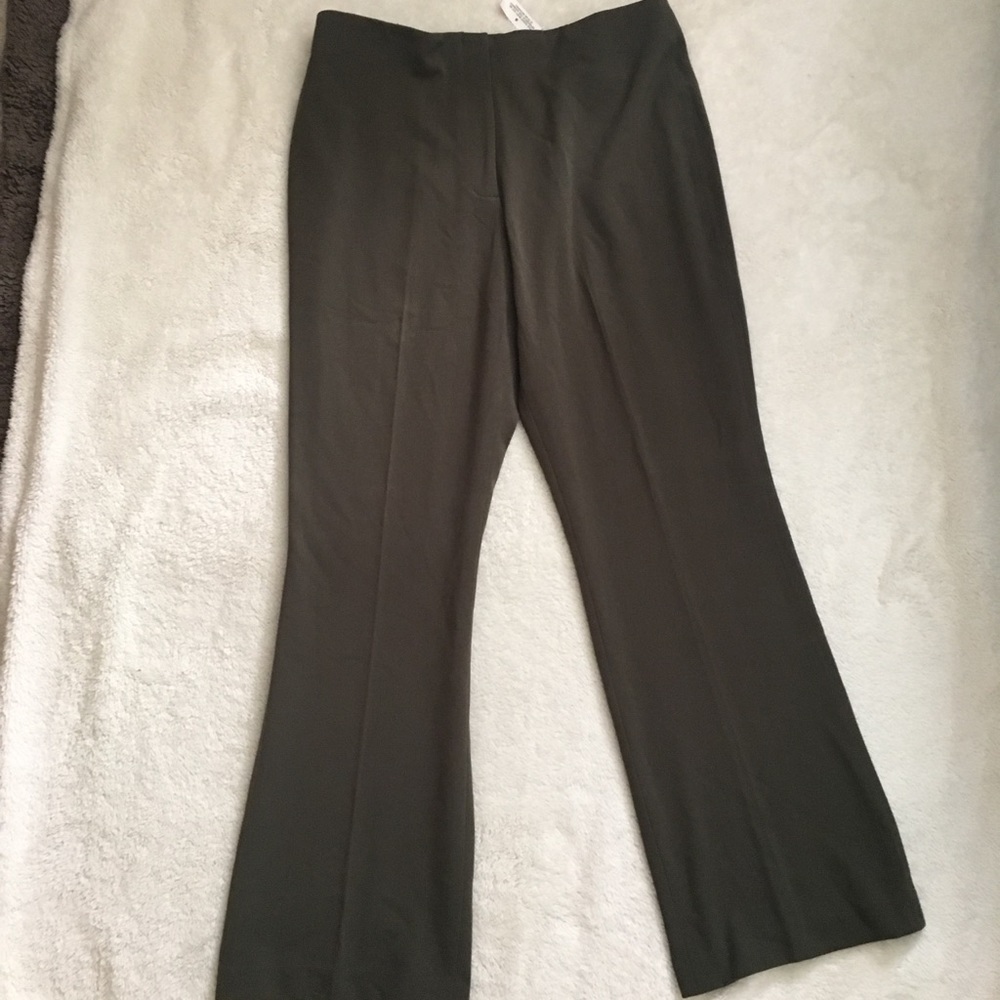 Trousers Etc Dark Green Pants, sz 14, NWT $80.00,
